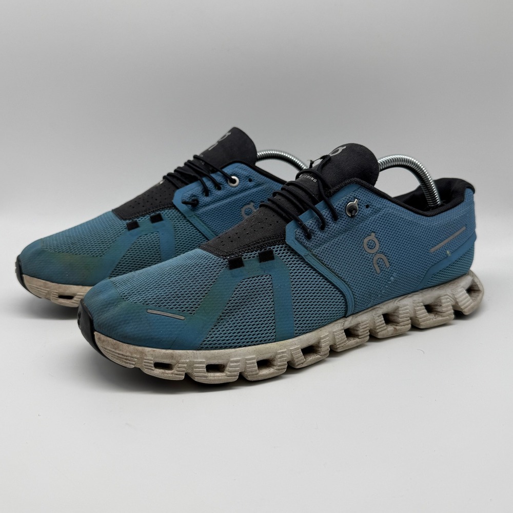 On Cloud Running Shoes Mens 10.5 Blue Black CloudTec Sneakers 59.98915